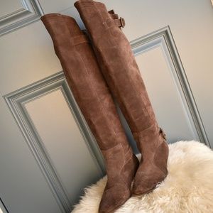 COPY - * JOIE Suede Over The Knee Harness Boot Sz 7